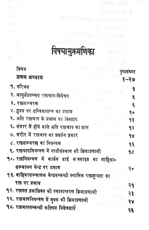 Raktachaap ( Blood Pressure)